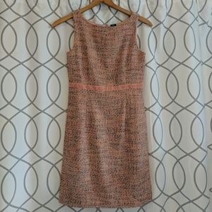 GAP pink wool blend tweed dress